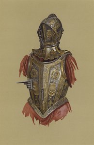 Przechylana Zbroja Henryka Księcia Walii (chromolitho) autorstwa English School