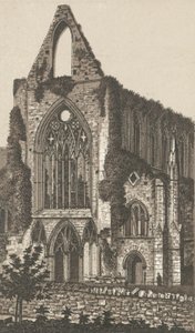 Opactwo Tintern, front zachodni (lito) autorstwa English School