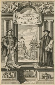 Strona tytułowa „Historii reformacji Kościoła anglikańskiego” autorstwa English School