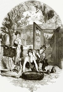 Toaleta japońskiej damy autorstwa English School