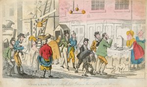 Tom i Bob przechadzają się po Drury Lane o piątej rano autorstwa English School