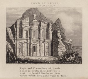 Grób w Petrze, Hioba III, wer. 13 autorstwa English School