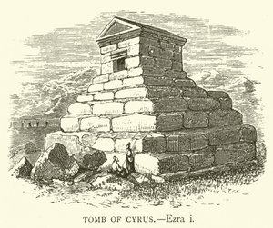 Grób Cyrusa, Ezdrasz I (rycina) autorstwa English School