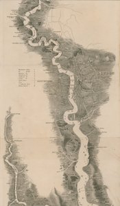 Tomblesons Panoramiczna Mapa Tamizy i Medway