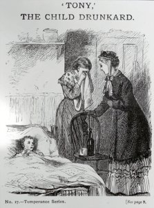 Tony, dziecko pijak, ok. 1860 autorstwa English School