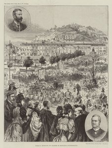 Torquay otrzymujący akt założycielski gminy (grawerunek) autorstwa English School