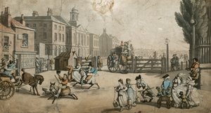 Tottenham Court Road Turnpike autorstwa English School
