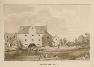 Tottenham Mills, Londyn (wc na papierze) autorstwa English School