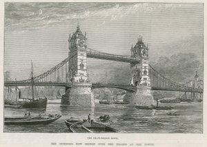 Tower Bridge, Londyn autorstwa English School