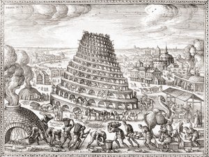 Wieża Babel (druk) autorstwa English School