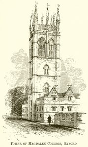 Tower of Magdalen College, Oksford autorstwa English School