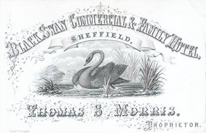 Karta handlowa, Black Swan Commercial & Family Hotel autorstwa English School