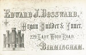 Karta handlowa, Edward J Bossward autorstwa English School