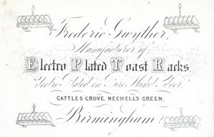 Karta handlowa, Frederic Gwyther autorstwa English School