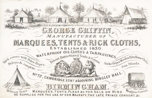 Karta handlowa, George Griffin autorstwa English School