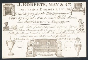 Karta handlowa, J Roberts, May & Co autorstwa English School