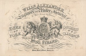 Karta handlowa, William Alexander autorstwa English School