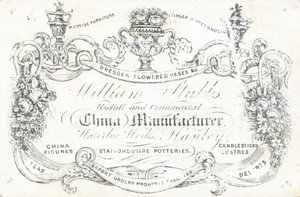 Karta handlowa, William Stubbs autorstwa English School