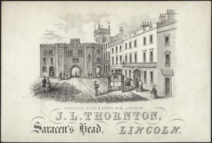 Karta handlowa dla J L Thornton autorstwa English School