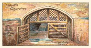 Brama Zdrajców, Tower of London (chromolitografia) autorstwa English School