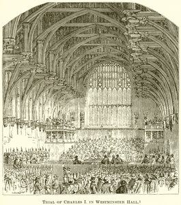 Proces Karola I w Westminster Hall autorstwa English School