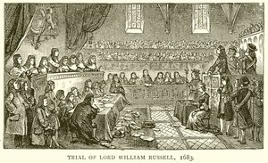 Proces Lorda Williama Russella, 1683 autorstwa English School