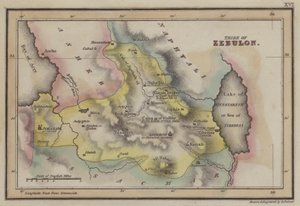 Plemię Zebulona (kolorowy grawerunek) autorstwa English School