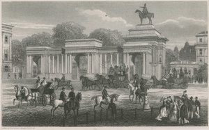 Łuk Triumfalny, Hyde Park Corner, Londyn autorstwa English School