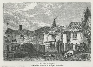 Tuckers Cottage, najstarszy dom w Kensington Potteries autorstwa English School