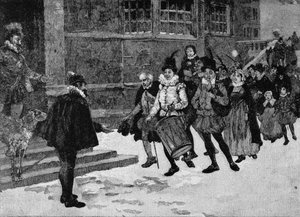 Tudor Wassailing autorstwa English School