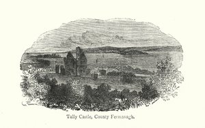 Zamek Tully, hrabstwo Fermanagh (rycina) autorstwa English School