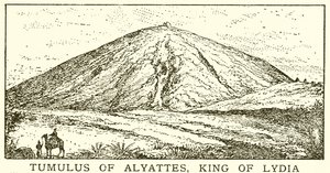 Tumulus Alyattesa, króla Lidii autorstwa English School