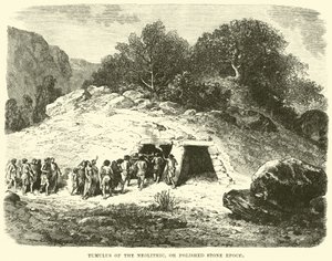 Tumulus epoki neolitu lub polerowanego kamienia autorstwa English School