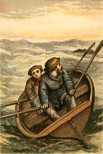 Dwie osoby uratowane przez Leaska i jego małego syna ze Stromness autorstwa English School