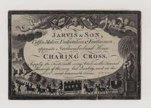 Undertakers, Jarvis and Son, karta handlowa autorstwa English School