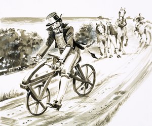 Unidentifiziertes frühes Fahrrad von English School