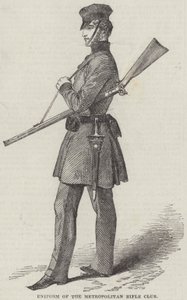 Mundur Metropolitan Rifle Club (grafika) autorstwa English School