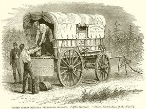 Wojskowy wagon telegraficzny Stanów Zjednoczonych autorstwa English School