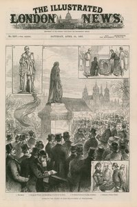 Odsłonięcie posągu Lorda Beaconsfielda w Westminster autorstwa English School