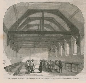 Szkoła średnia i sala wykładowa Szkoły Przemysłowej Charlotte Street autorstwa English School