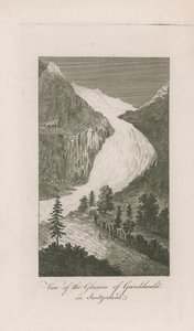 Widok na lodowce Grindelwald autorstwa English School