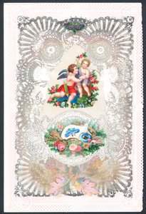 Valentinstags-Grußkarte mit Amor von English School