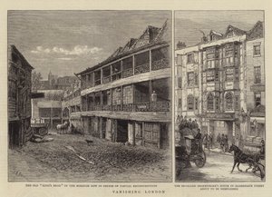 Znikający Londyn (grawerowanie) autorstwa English School