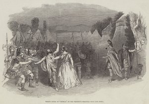 Opera Verdiego „Atili” w Teatrze Jej Królewskiej Mości, Ostatnia Scena (rycina) autorstwa English School