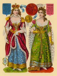 Fragment wiktoriański: Queen Mary, Queen Anne autorstwa English School