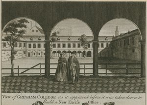 Widok Gresham College autorstwa English School