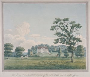 Widok domu Hillingdon, ok. 1820 (wc na papierze) autorstwa English School