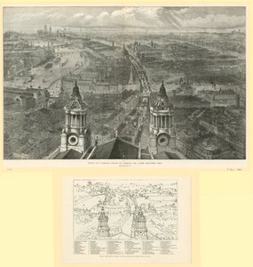 Widok na Londyn z St Pauls w Dzień Lorda Burmistrza autorstwa English School