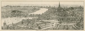 Widok Londynu w czasach króla Henryka VIII autorstwa English School