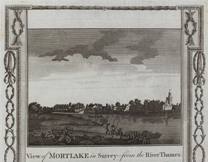 Widok na Mortlake autorstwa English School